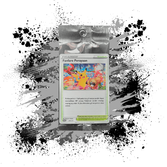 Pokemon (IDN) Fanfare Perayaan - 374/S-P Pikachu Sealed Promo Card