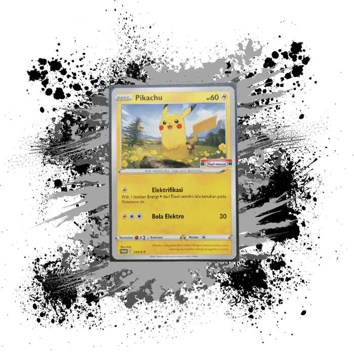 Pokemon (IDN) Indomaret Stamped - 240/S-P Pikachu Promo Card