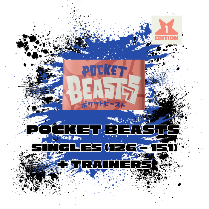 JollyBeast: Pocket Beasts Kanto 1st Edition - Singles (126 - 151/Trainers)