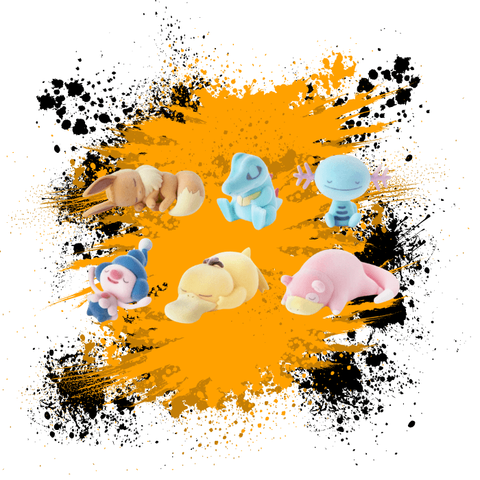 Pokemon Center (JPN) Sleep Figure: Cyan Beach SINGLE Figure or Case