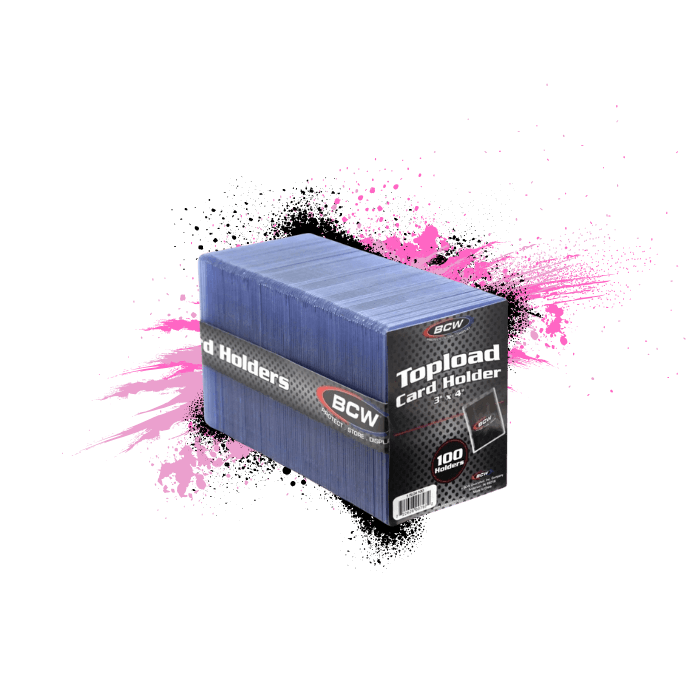 3x4 BCW Toploader: Standard 100 Count