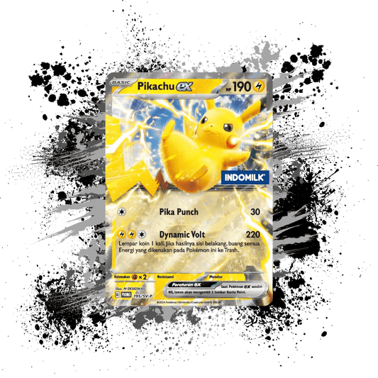 Pokemon (IDN) INDOMILK Stamped - 195/SV-P Pikachu Promo Card