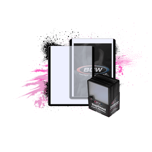 3x4 BCW Toploader: Black Border 25 Count