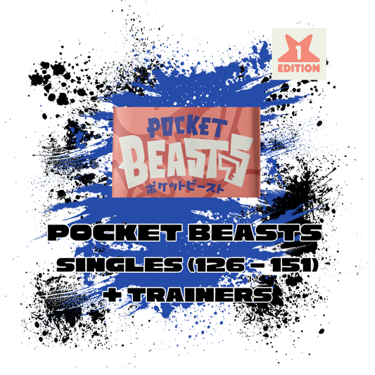JollyBeast: Pocket Beasts Kanto 1st Edition - Singles (126 - 151/Trainers)