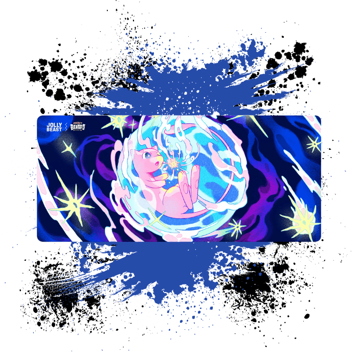 JollyBeast x Draa: Pocket Beasts - MewtiePie Deskmat