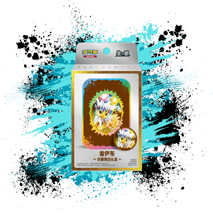 Pokemon Simplified Chinese (CN) - Terastal Gathering - CSV9.5 Jolteon Damage Counter Tin